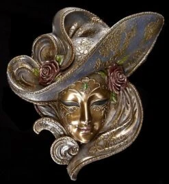 Venezianische Maske - Rosa