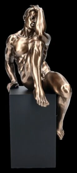 Männliche Akt Figur - Auf Monolith Sitzend 11 Männliche Akt Figur - Auf Monolith Sitzend -Charaktermodell Geschäft 2D Ersatzbilder FS16483 1 1280x1280