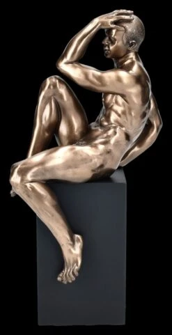 Männliche Akt Figur - Auf Monolith Sitzend 10 Männliche Akt Figur - Auf Monolith Sitzend -Charaktermodell Geschäft 2D Ersatzbilder FS16483 2 1280x1280