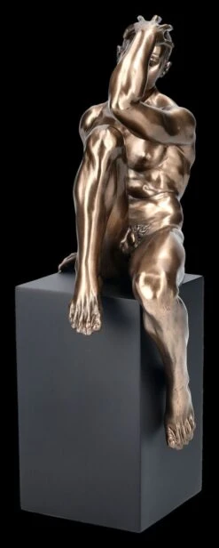 Männliche Akt Figur - Auf Monolith Sitzend 12 Männliche Akt Figur - Auf Monolith Sitzend -Charaktermodell Geschäft 2D Ersatzbilder FS16483 6 1280x1280