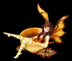 Elfen Figur In Tasse - Cup Fairy Autumn -Charaktermodell Geschäft 2D FS13827 Elfen Figur in Tasse Cup Fairy Autumn 2 1280x1280