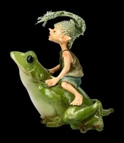 Pixie Kobold Figur Reitet Auf Frosch - Und Hopp....! -Charaktermodell Geschäft 2D FS14137 Ersatzfotos Pixie 814 076 5 1280x1280