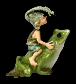 Pixie Kobold Figur Reitet Auf Frosch - Und Hopp....! -Charaktermodell Geschäft 2D FS14137 Ersatzfotos Pixie 814 076 7 1280x1280
