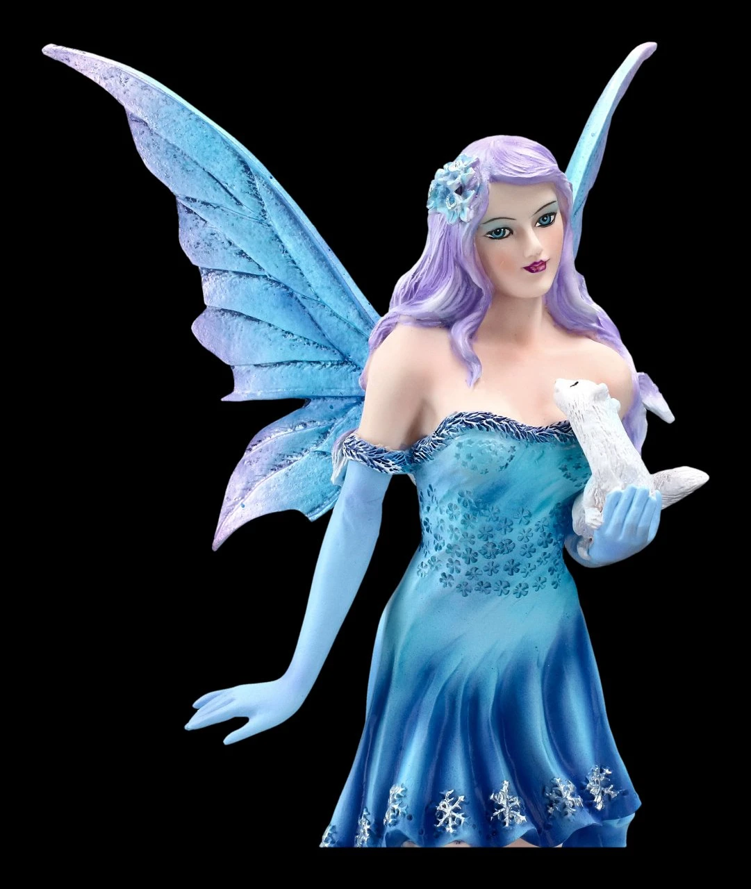 Winter Elfen Figur - Melly Mit Weißem Frettchen 8 Winter Elfen Figur - Melly Mit Weißem Frettchen – Bild 6