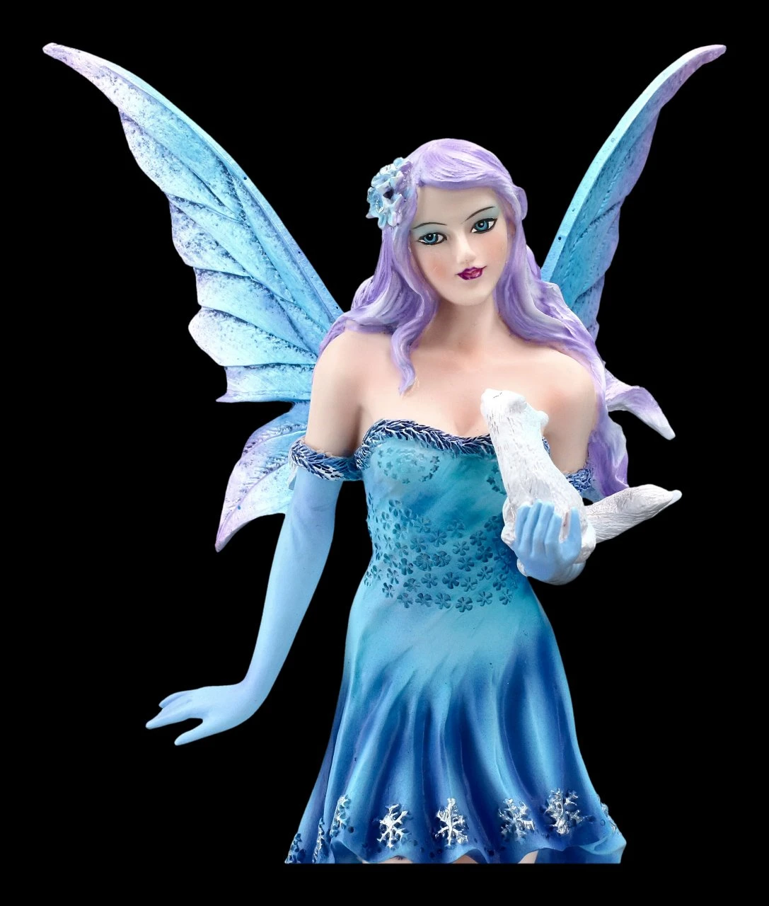 Winter Elfen Figur - Melly Mit Weißem Frettchen 9 Winter Elfen Figur - Melly Mit Weißem Frettchen – Bild 7