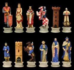 Schachfiguren Set - Kreuzritter Vs. Sarazenen