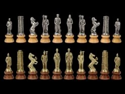 Metall Schachfiguren Set - Römer Vs. Barbaren -Charaktermodell Geschäft 2D FS21142 Metall Schachfiguren Set Roemer vs Barbaren 9 1280x1280