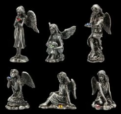 Kleine Zinn Engel Figuren Mit Kristall - 6er Set 9 Kleine Zinn Engel Figuren Mit Kristall - 6er Set -Charaktermodell Geschäft 2D FS21170 Kleine Zinn Engel Figuren mit Kristall 6er Set 3 1280x1280
