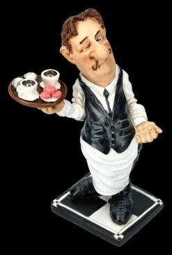 Funny Job Figur - Kellner Mit Tablet -Charaktermodell Geschäft 2D FS21777 Funny Job Figur Kellner mit Tablet 2 1280x1280