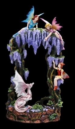 Elfen Figuren Mit Drache - Fantasy Paradies