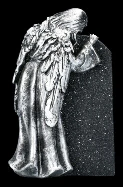 Grabengel Figur Silberfarben - In Stillem Gedenken -Charaktermodell Geschäft 2D FS22623 Grabengel 3 1280x1280