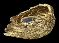 Teelichthalter - Engelsflügel Goldfarben -Charaktermodell Geschäft 2D FS22920 Teelichthalter Engelsflugel goldfarben 2 1280x1280