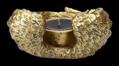 Teelichthalter - Engelsflügel Goldfarben -Charaktermodell Geschäft 2D FS22920 Teelichthalter Engelsflugel goldfarben 3 1280x1280