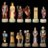 Schachfiguren Set - Römer Vs. Araber -Charaktermodell Geschäft 2D FS22986 Schachfiguren Set Romer vs Araber frontal 1280x1280