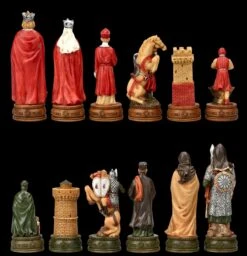 Schachfiguren Set - Camelot Artus-Sage -Charaktermodell Geschäft 2D FS22988 Schachfiguren Set Camelot Artus Sage hinten 1280x1280