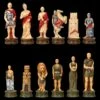 Schachfiguren Set - Römer Vs. Gladiatoren -Charaktermodell Geschäft 2D FS22989 Schachfiguren Set Romer vs Gladiatoren frontal 1280x1280
