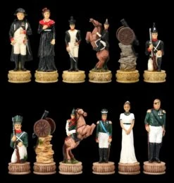 Schachfiguren Set - Napoleon In Rußland