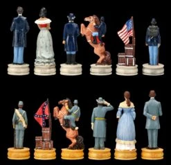Schachfiguren Set - Amerikanischer Bürgerkrieg -Charaktermodell Geschäft 2D FS22991 Schachfiguren Set Amerikanischer Burgerkrieg 2 hinten 1280x1280