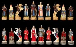 Schachfiguren Set - Russen Vs. Mongolen -Charaktermodell Geschäft 2D FS22997 Schachfiguren Set Russen vs Mongolen total 1280x1280