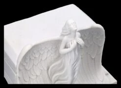 Tier Urne Weiß - Engel Steigt Empor -Charaktermodell Geschäft 2D FS23144 Tier Urne weiss Engel steigt empor 14 1280x1280