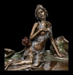 Art Nouveau Schale Mit Nymphe -Charaktermodell Geschäft 2D FS23163 Art Nouveau Schale mit Nymphe 7 1280x1280