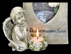 Grabengel Figur Mit Bilderrahmen Und Teelicht -Charaktermodell Geschäft 2D FS23231 Grabengel Figur mit Bilderrahmen und Teelicht 11 1280x1280