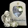 Grabengel Figur Mit Bilderrahmen Und Teelicht -Charaktermodell Geschäft 2D FS23231 Grabengel Figur mit Bilderrahmen und Teelicht 2 1280x1280