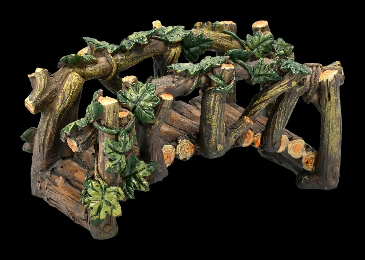 Elfen Gartendeko - Holzbrücke