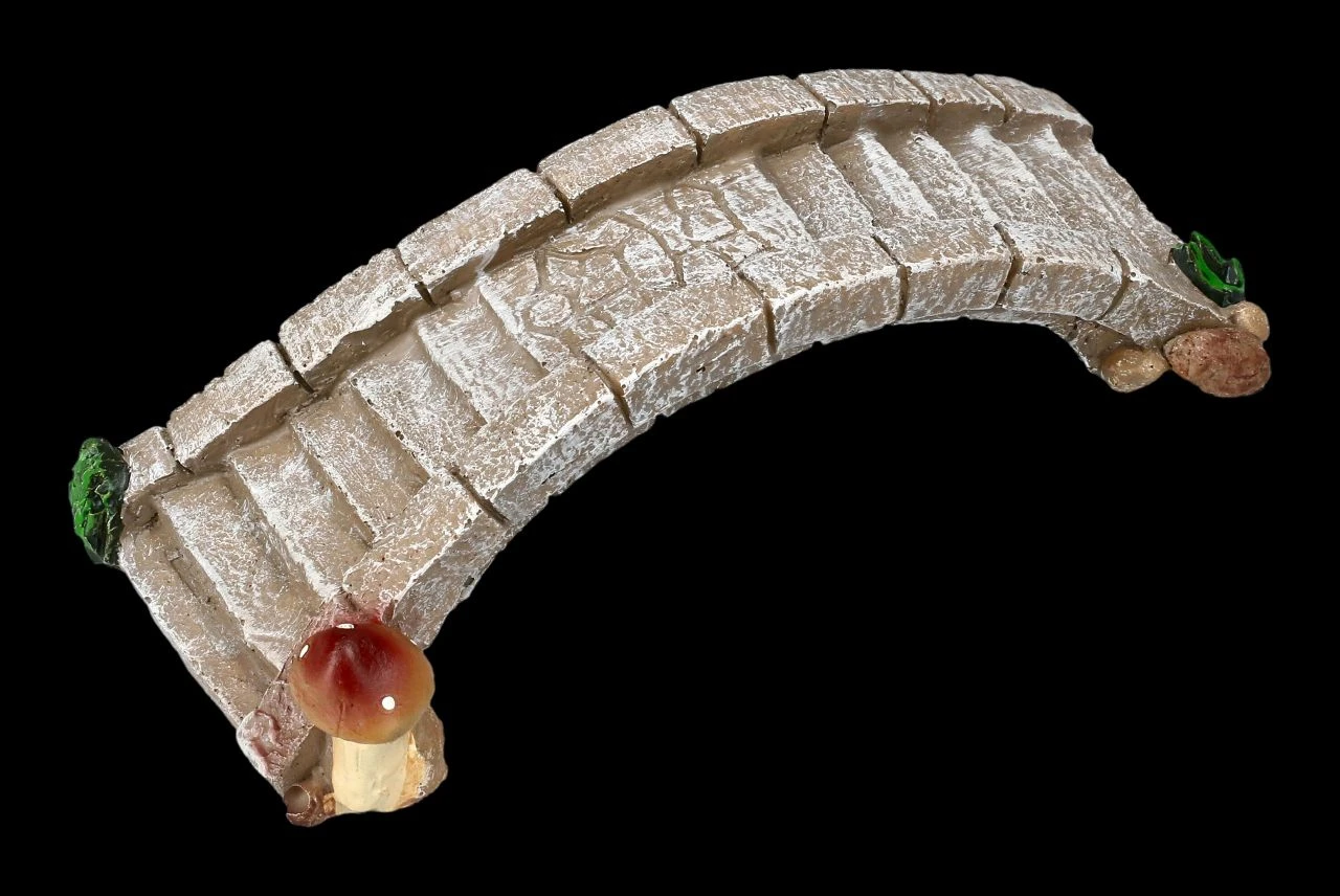 Elfen Gartendeko - Steinbrücke 4 Elfen Gartendeko - Steinbrücke – Bild 2