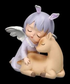 Dekofigur - Schlafendes Engelchen Mit Reh -Charaktermodell Geschäft 2D FS23616 Dekofigur Schlafendes Engelchen mit Reh 9 1280x1280