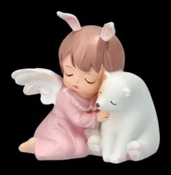 Dekofigur - Schlafendes Engelchen Mit Eisbär -Charaktermodell Geschäft 2D FS23617 Dekofigur Schlafendes Engelchen mit Eisb r 6 1280x1280