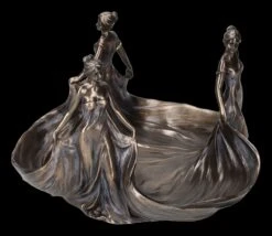 Jugendstil Schale - Drei Jungfrauen Mit Zöpfen -Charaktermodell Geschäft 2D FS23670 Jugendstil Schale Drei Jungfrauen mit Z pfen 9 1280x1280