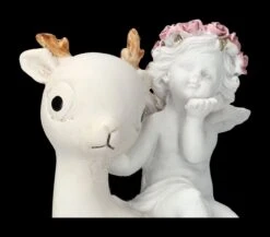 Engel Figur - Putte Auf Reh -Charaktermodell Geschäft 2D FS23687 Engel Figur Putte mit REh 8 1280x1280