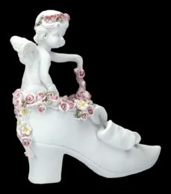 Engel Figur - Putte Mit Rosen Auf Schuh -Charaktermodell Geschäft 2D FS23690 Engel Figur Putte mit Rosen und Schuh 5 1280x1280