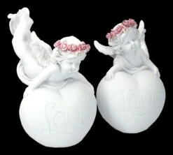 Engel Figuren 2er Set - Putten Mit "Love" Herz -Charaktermodell Geschäft 2D FS23695 Engel Figuren Putten mit Love Herz 2er Set 6 1280x1280