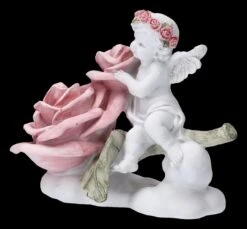 Engel Figur - Putte Mit Großer Rose -Charaktermodell Geschäft 2D FS23700 Engel Figur Pute mit grosser Rose 6 1280x1280