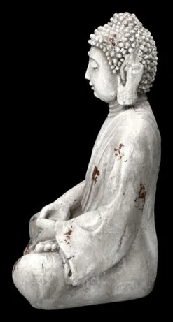 Garten Figur - Weißer Buddha -Charaktermodell Geschäft 2D FS23702 Garten Figur Weisser Buddha 2 1280x1280