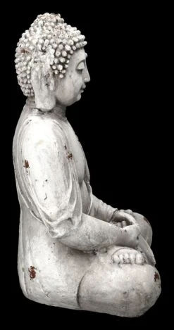 Garten Figur - Weißer Buddha -Charaktermodell Geschäft 2D FS23702 Garten Figur Weisser Buddha 4 1280x1280