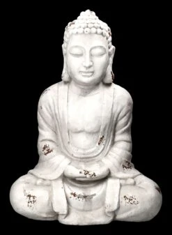 Garten Figur - Buddha Mit Händen Im Schoss