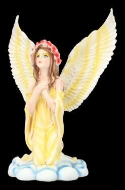 Engel Figur In Gelbem Kleid Betend -Charaktermodell Geschäft 2D FS24055 Engel Figur in gelbem Kleid betend 6 1280x1280