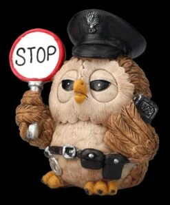 Lustige Eulen Figur - Polizist -Charaktermodell Geschäft 2D FS24079 Lustige Eulen Figur Polizist 6 1280x1280