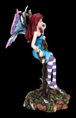 Elfen Figur Sitzt Auf Ast Mit Eule -Charaktermodell Geschäft 2D FS24289 Elfen Figur sitzt auf Ast mit Eule 5 1280x1280