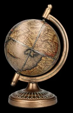 Globus Mediterran - Kunstleder Bronziertes Metall