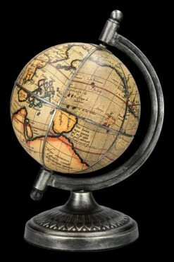 Globus Klassisch - Kunstleder Satiniertes Metall