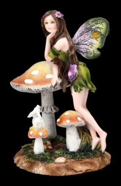 Elfen Figur Dora Mit Hase Lehnt An Pilz -Charaktermodell Geschäft 2D FS24359 Elfen Figur Dora mit Hase lehnt an Pilz 6 1280x1280
