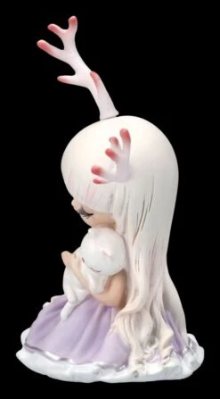 Kleine Feen Figur Mit Geweih Und Katze -Charaktermodell Geschäft 2D FS24415 Kleine Fee mit Geweih und Katze 2 1280x1280