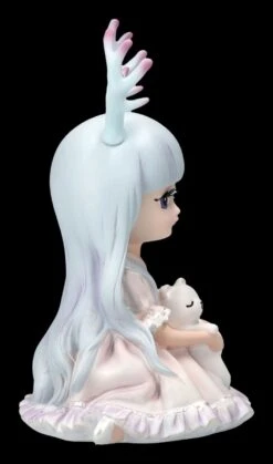 Kleine Feen Figur Mit Geweih Und Kuscheltier -Charaktermodell Geschäft 2D FS24416 Kleine Fee mit Geweih und Kuscheltier 4 1280x1280