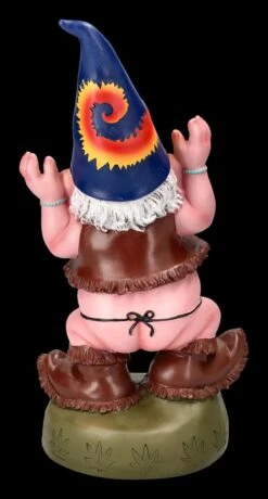 Gartenzwerg Figur - Hippie Gnom Freudentanz -Charaktermodell Geschäft 2D FS24475 Gartenzwerg Figur Hippie Gnom Freudentanz 3 1280x1280