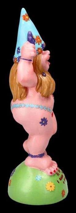 Gartenzwerg Figur - Hippie Lady Flower Power -Charaktermodell Geschäft 2D FS24479 Gartenzwerg Figur Hippie Lady Flower Power 4 1280x1280