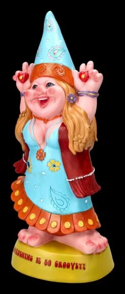 Gartenzwerg Figur - Hippie Lady Groovy -Charaktermodell Geschäft 2D FS24480 Gartenzwerg Figur Hippie Lady Groovy 7 1280x1280
